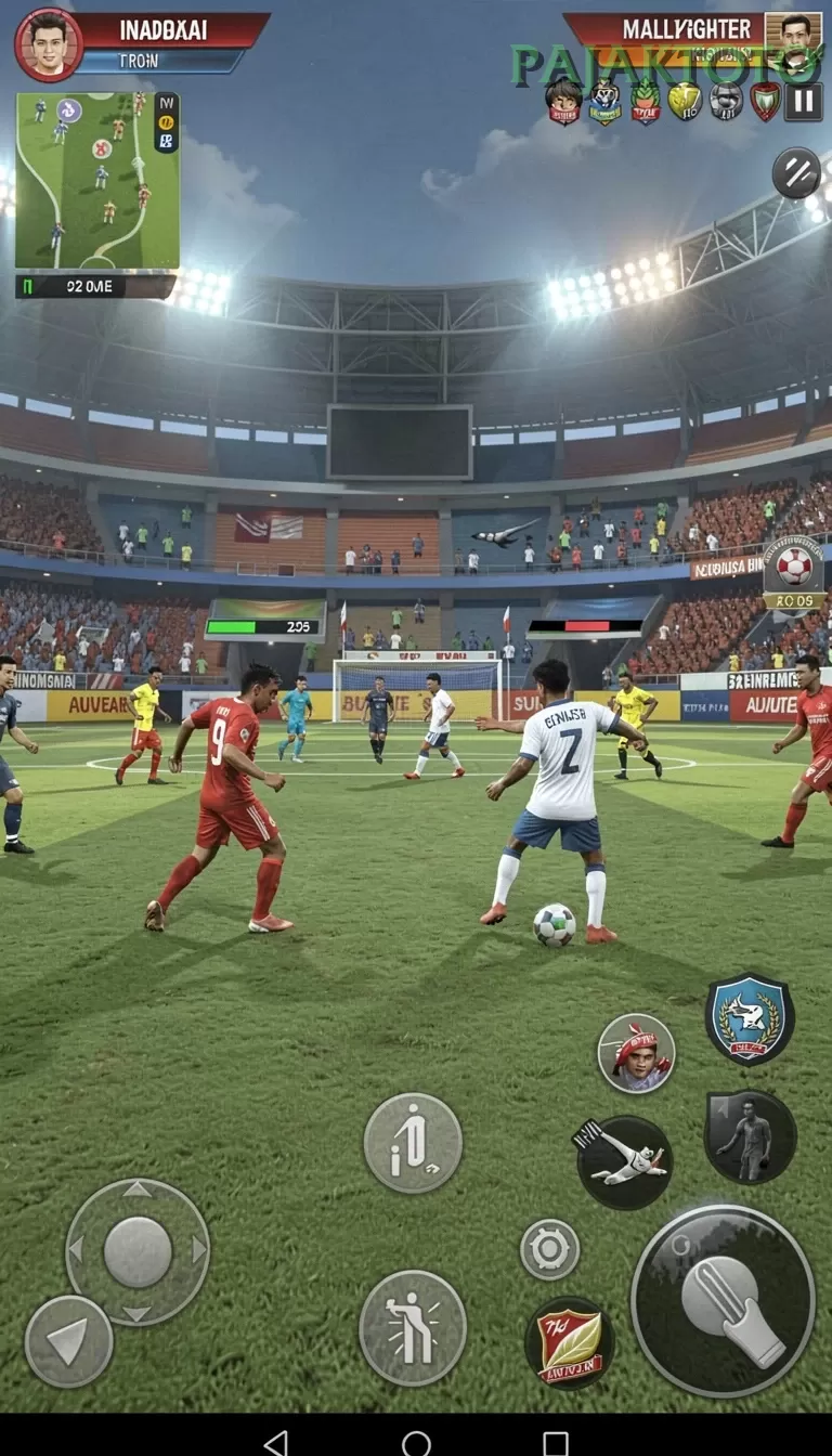 Cuplikan layar PENASLOT — menu navigasi